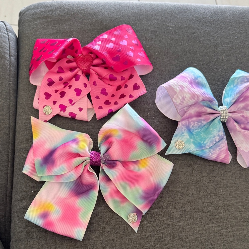 JoJo Siwa Pink and Multicolor Hair Bow Set